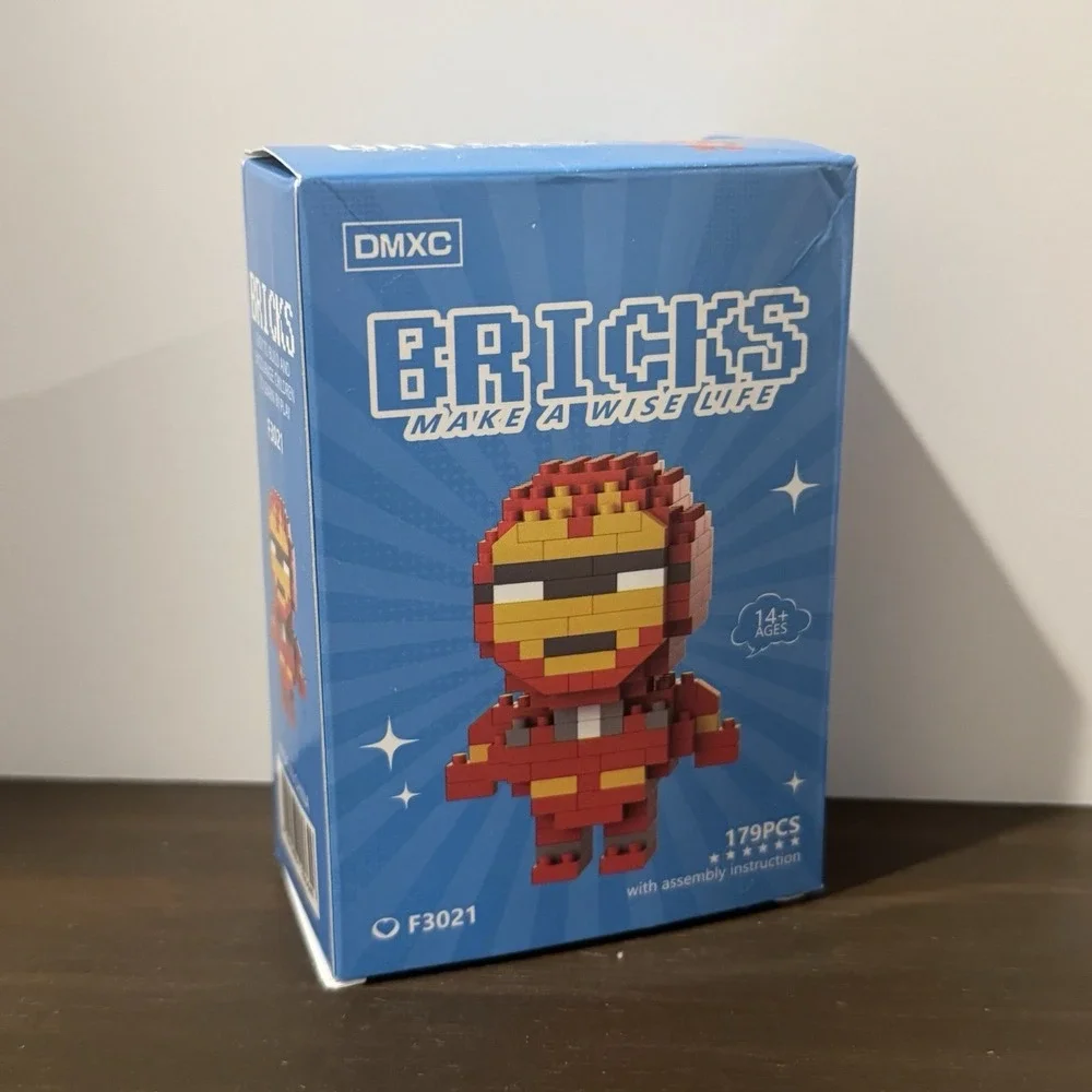 Iron Man Micro Bricks Building Set 179pcs Superhero Blocks DMXC F3021 Marvel New